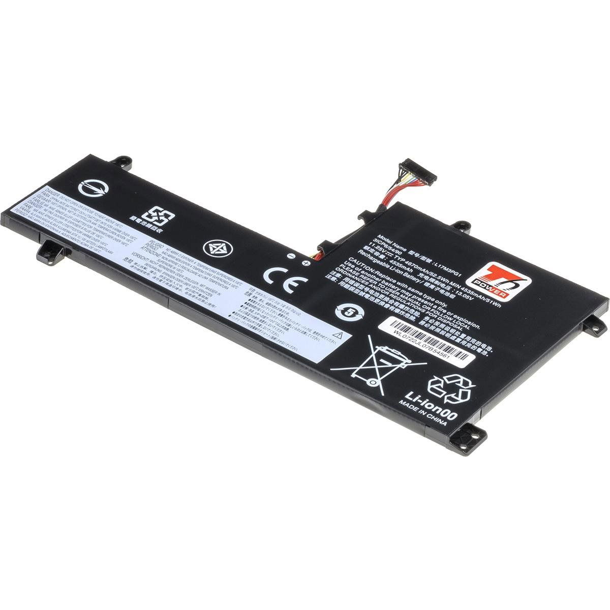 T6 Power for Lenovo Legion Y530-15ICH, Li-Poly, 11.25 V, 4670 mAh 52 Wh (NBIB0200_v126701)